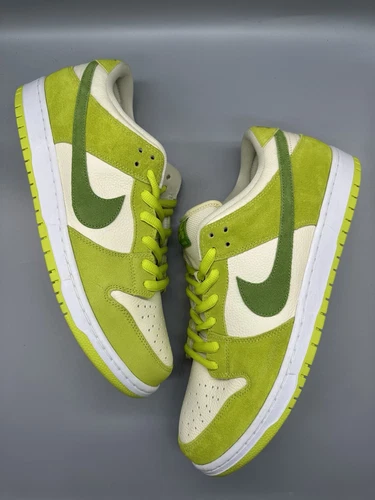 TRIED ON Nike SB Dunk Low Pro Sour Green Apple Atomic Green DM0807-300 SZ 14