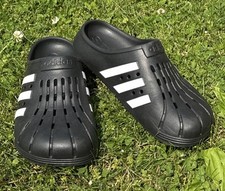 Adidas Adilette Clog Comfort Black White Men's 9 Women s 10 Iconic Black White