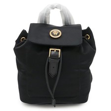 Versace Medusa Nylon Backpack Women Black One Size