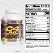 New C4 Whey Protein Isolate Conc. Hershey