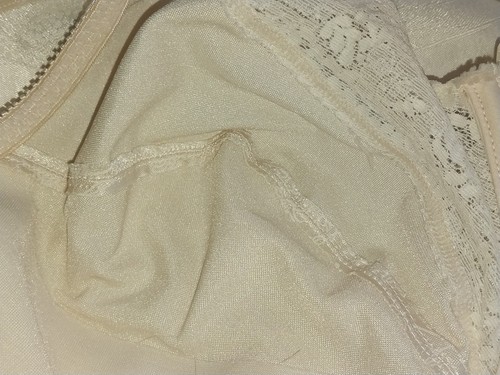 VTG SATIN SHINY LACY 38D UW FULL COVAGE T SHIRT BRA PIN UP GLAM RETRO COUETTE - Picture 5 of 13