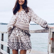 Spell And The Gypsy Collective Journey Blouse Ash S NWT HTF Boho Hippy Rare