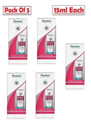 Himalaya UNDER EYE CARE CREAM Pack Of 5 x 15ml reduce wrinkles FREE SHIP 2027-28
