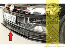 Rieger Frontspoiler Spoilerlippe Spoiler für VW Polo AW GTI R Line schwarz glänz