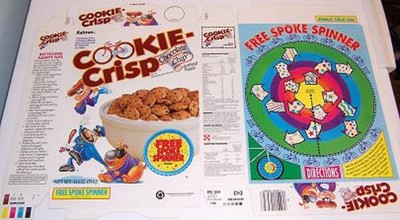 1991 Ralston Cookie Crisp Cereal Box unused factory Flat cf1