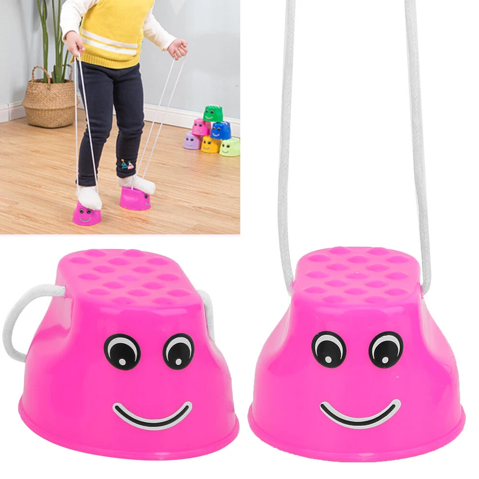 2Pair Children Training Equipment Thicken Walk Stilts Shoes Kid Balancing F ANA - Image 2 of 4