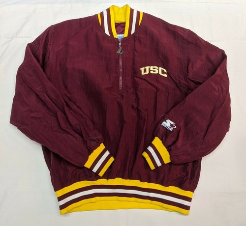 Vintage USC Trojans 1/3 Zip Up Starter 