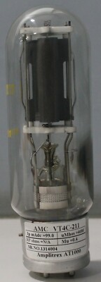 VT4C 211 DHT AMC Metal Base made in U.S.A audio tube Amplitrex tested #1314004
