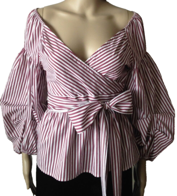 express one eleven off the shoulder surplice top