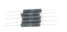 LOT OF 5 NEW DALE RS-10 RESISTORS RS10, 50OHMS 1 
