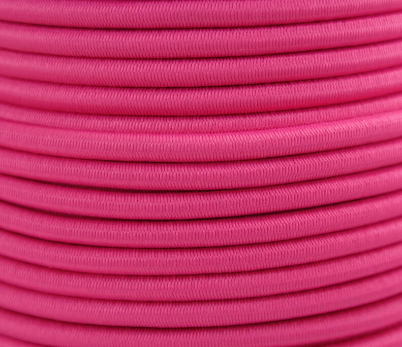 Elastique Corde Élastique - Extension Ø 5mm Couleur Rose Fluo Longueur 20 Mètres - Photo 2/2