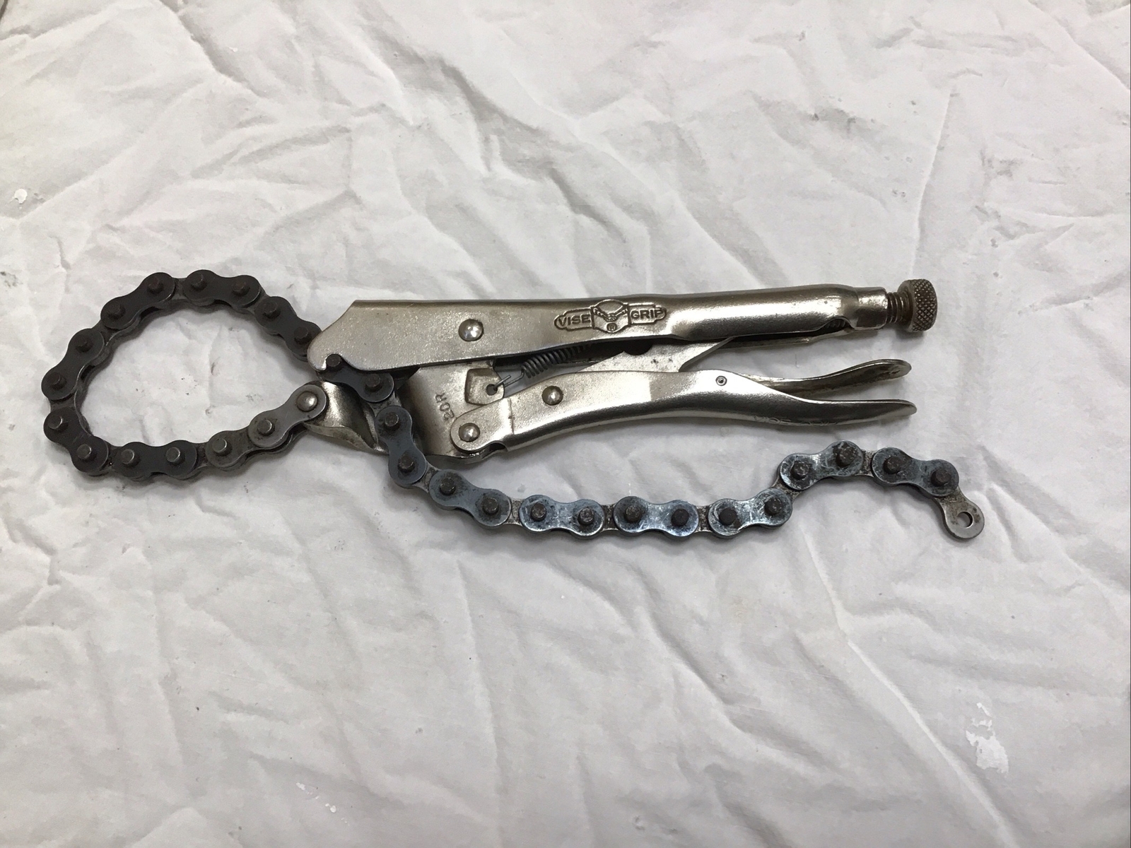 Vintage Petersen ViseGrip 20R Locking Chain Pliers Made In Usa eBay