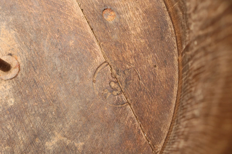 Old Antique Primitive Wooden Barrel Royal Bucket Basket Keg Dated Early 20th. - Image 4 of 4