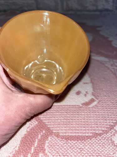 Fire King Peach Lustre Cream Pitcher Creamer Immaculate Condition - Picture 9 of 10