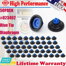 50Pcs 823492 Blue Tip Diaphragm for Elbi Wascomat Huebsch Unimac Water Valve