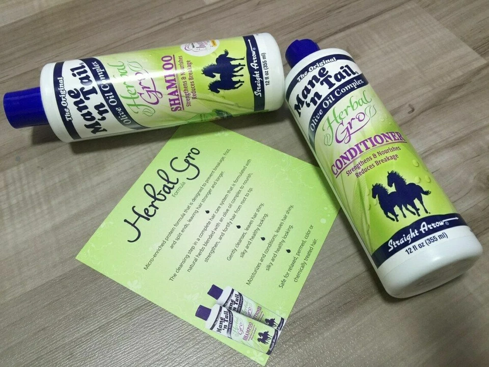 Mane 'N Tail Herbal Gro Shampoo and Conditioner 355 ml - Image 4 of 4