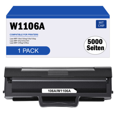 Toner für HP 106A W1106A Mit Chip Laser MFP 135wg 137fwg 135a 135ag MFP 107w XXL