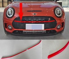 LEISTE K&Uuml;HLERGRILL HOCHGLANZ ROT F&Uuml;R MINI ONE COOPER F54 CLUBMAN LCI ab 2019