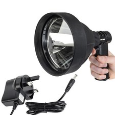 LED Handheld Spotlight Light Rechargeable Camping Hunting Flashlight Torch 140mm