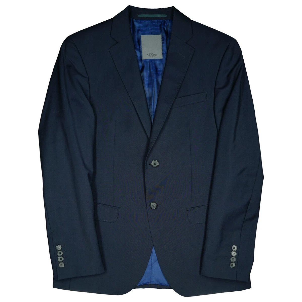 s.Oliver BLACK LABEL Blazer met reverskraag in marineblauw online kopen | P&C