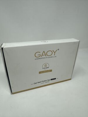 GAOY Cat Eye Gel Nail Polish Set of 6 Colors 7.3mL/0.25oz. each. 2059-2064 New