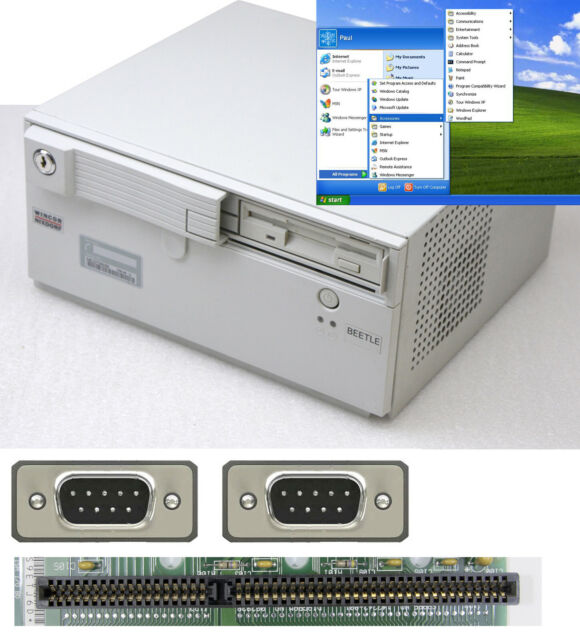 Computer Isa + PCI 2x USB 4x RS-232 Seriel Lan Lpt 256 MB RAM Windows XP #W6