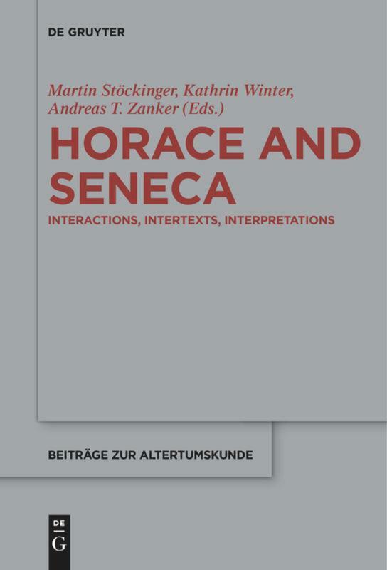Horace And Seneca | Buch | 9783110685251