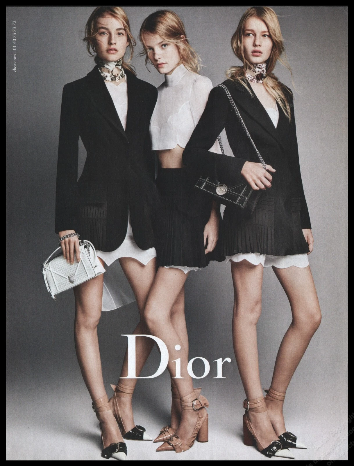 Chaussures à talons hauts Dior / Chanel imprimé publicitaire mode femme jambes longues 2016 1D/Spg