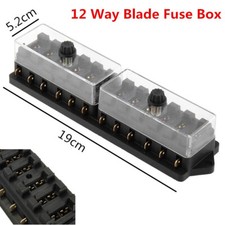 Circuit Blade 12V Holder Way Universal Car Fuse Block 12 Box Boat Truck Standard
