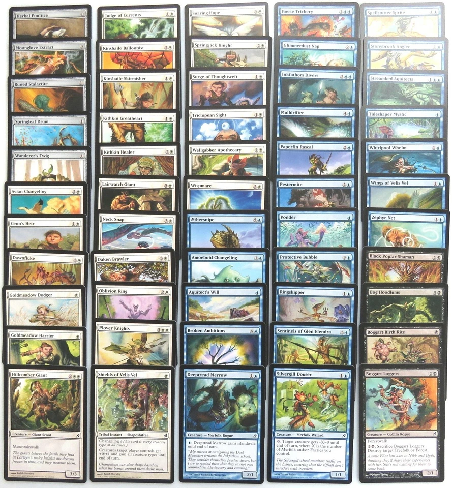 LORWYN ~ Complete 121 Card COMMON SET MtG ponder spellstutter sprite springleaf - Image 2 of 3