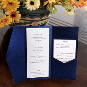 pocketfold invitations dl inari pearlised navy envelope blank