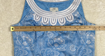 Robe Shift Sans Manches Ann Taylor Loft - Dos à Fermeture éclair, Taille 6, Imprimé Chevron