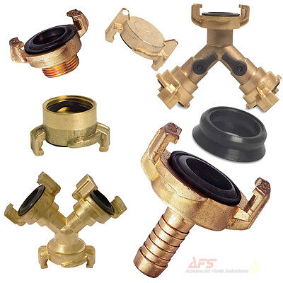 Brass Hose Connectors/Fittings Geka Type Quick Coupling Valved Manifold