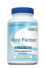 Nutra Biogenesis Sleep Factors 60 caps Natural Support for Restful Sleep