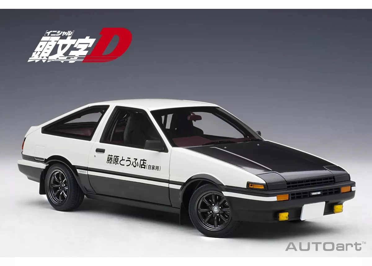 AUTOart 1/18 Toyota Sprinter Trueno AE86 Initial D project D Final Version  New