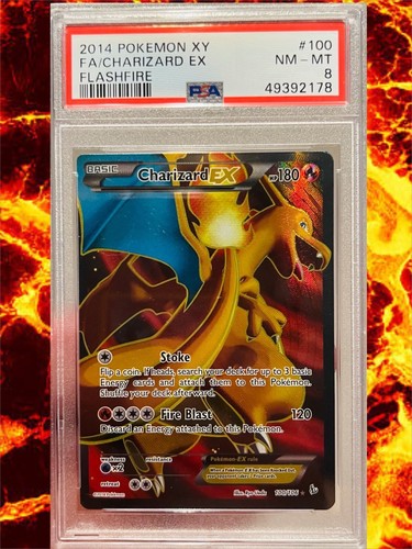 Pokemon Cards Psa 8 Charizard Ex 100 106 Xy Flashfire Pokemon Ebay
