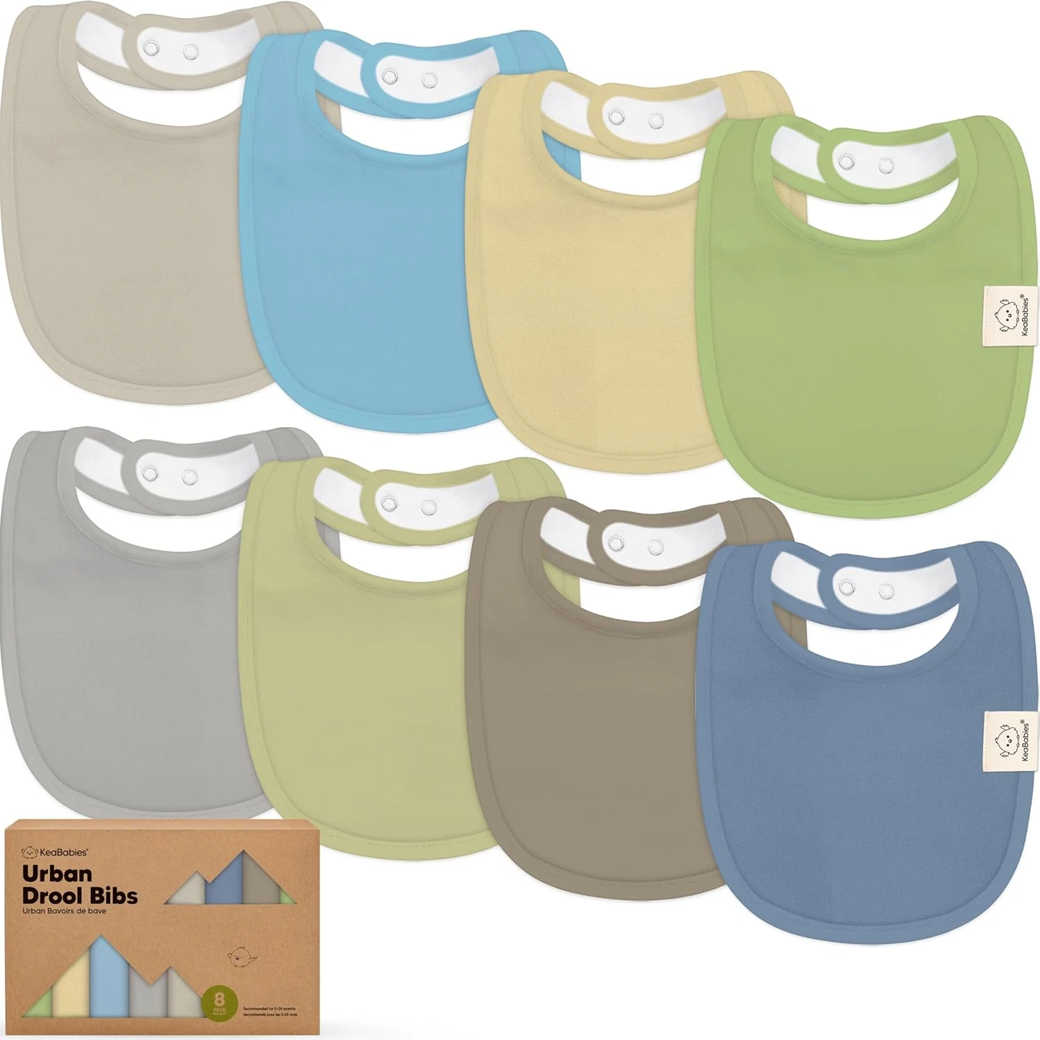 8pc Organic Baby Bibs - Soft Cotton Drooling & Teething Bibs for Baby Girl & Boy
Opens in a new wind