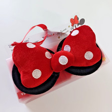 Disney Minnie Mouse 3D Teddy Headband The Creme Shop Black Red Limited Edition