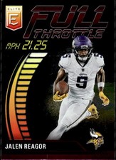 2023 Donruss Elite #FT-JR Jalen Reagor Full Throttle Pink