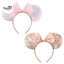 Mouse Ears Bow Headbands Glitter Party Decoration Cosplay Costume for Women