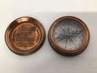 Vintage Style Brass Pocket Marine Compass Reproduction