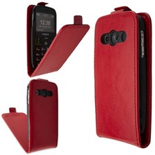 caseroxx Flip Cover for Emporia V50 in red made of faux leather