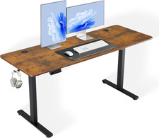 63 X 24 Inch Height Adjustable Electric Standing Desk, Sit Stand Home Office Des