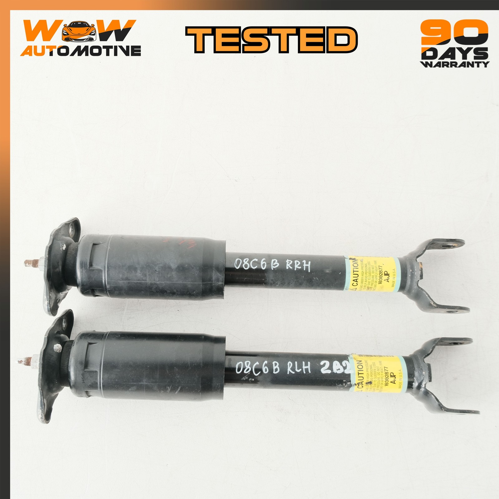 05-13 CHEVROLET CORVETTE C6 REAR  RIGHT LEFT SHOCK ABSORBER ASSEMBLY SET OEM