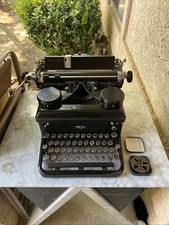 Rare Royal Typewriter Black Floating Keys Glass Sidewalls Vintage Early 1900's thumbnail