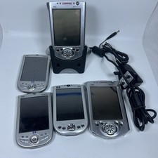 3x HP iPAQ & 2x Compaq iPAQ Pocket PC’s With Dock – Untested – Spares or Repair