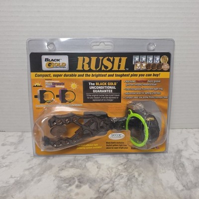 Black Gold Rush CUSTOM 7-Pin Bow Sight Left Hand Pin Dimensions .019 FPRUC7-LH
