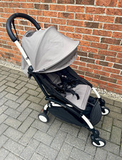BABYZEN YOYO 2 Single Pushchair, Folding, Basket, 5-Point Harness Grey/Black