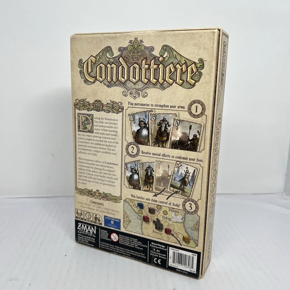 CONDOTTIERE Board Game 2018 Z-Man Games OOP - Missing 2 Pieces - Image 2 of 4