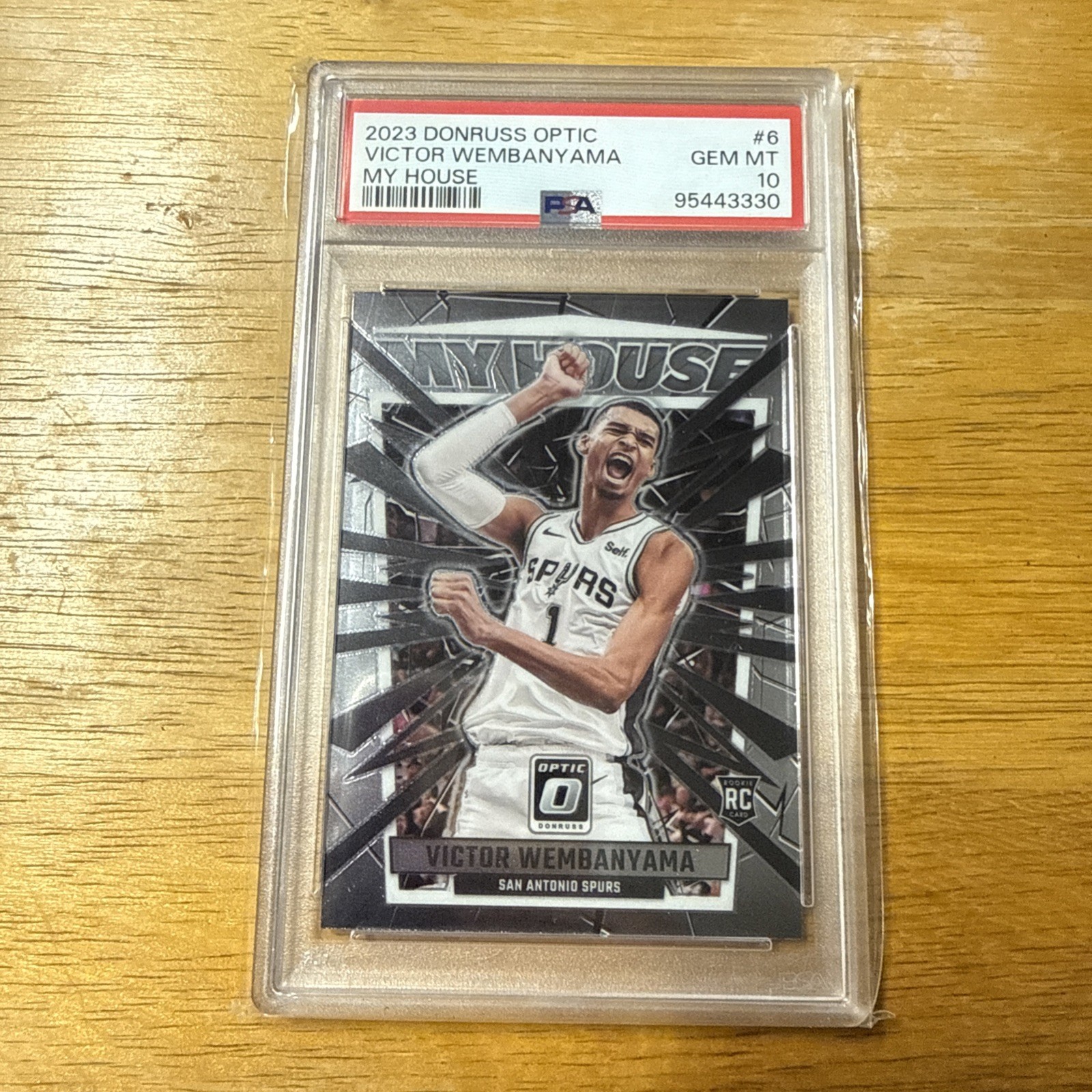 2023 Donruss Optic My House Victor Wembanyama #6 Spurs RC Rookie PSA 10 GEM MT